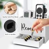 Remote Control Holder, 2 Slot TV Remote Holder& Desk Organizer