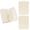 FYY 2 Pcs Daily Pill Organizer, 7 Compartments Portable Pill