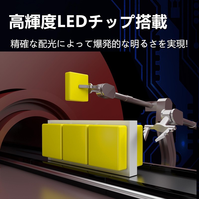 CIWENDAN H4 Hi/Lo LED Headlight, Explosive Light, 18,000 LM, Compatible