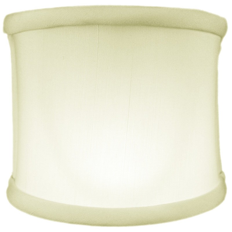 4x4x4 Clip-on Sconce Half-Sconce Lampshade Eggshell Shantung Fabric - Perfect
