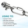 sourcing map Chain Connectors, 4mm Thick Quick Link Screw Lock
