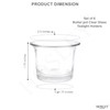 Hosley 2.5 Inch Diameter Clear Glass Oyster Tea Light Holders