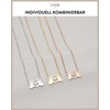 LUUK LIFESTYLE Delicate Necklace with Pendant Made of Waterproof Stainless