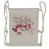 Ambesonne Japanese Drawstring Backpack, Blossoms Sakura Plant, Sackpack Bag
