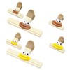 Lxuraduy 6 Pack Chip Clips, 6 Styles of Cute Chip Clips, Food Clips, Wide Foods Snacks Bag Paper Clips, Cute Tight Seal Grips