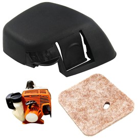 AILEETE Air Filter With Air Filter Cover for Stihl FS38 FS45 FS46 FS55 FS55R FS55RC KM55 KM55R HL45 HS45 FC55 Brushcutters & Trimmers, Replaces 4140 124 2800, 4140 141 0501, 4140 141 0502