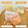 purifyou Set of 5 Reusable Silicone Storage Snack Bags 6oz