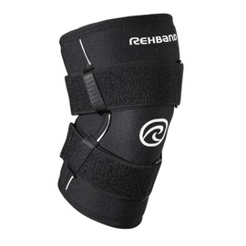 Rehband X-RX Knee Support 7 mm Neoprene Knee Support for Weight Lifting Black Size S
