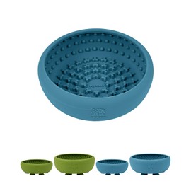Dog Lick Bowl for Dogs S, Lick Mat, Slow Feeder Lick Bowl with Strong Suction, BPA-Free Silicone, Freeze Licking Bowl for Anxiety Relief, Enrichment & Distraction, Dishwasher Safe (Blue, S)