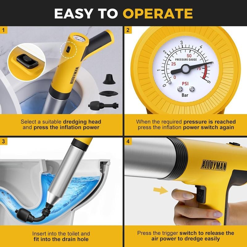 Alloyman Electric Toilet Plunger