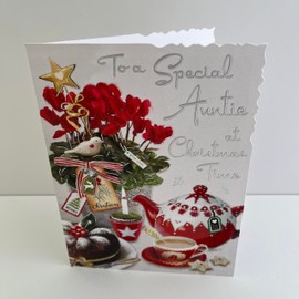Jonny Javelin Special Auntie At Christmas Time Card