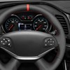 MEWANT Hand Stitch Black Artificial Leather Steering Wheel Cover for