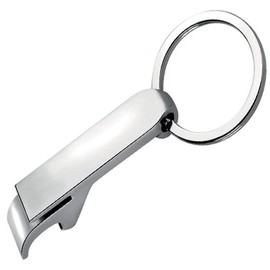 SILBERKANNE Key Ring with Bottle Opener 9 x 3.5 cm Premium Silver Plated Elegant Silver-Plated in Top Workmanship