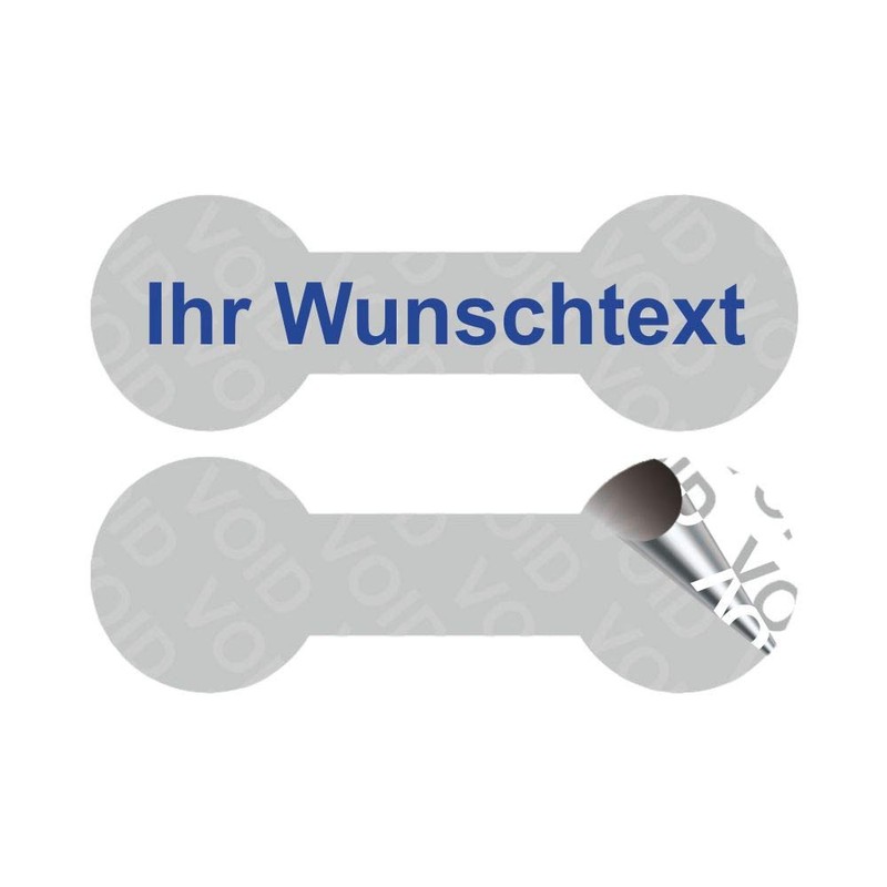 Void Security Labels "Your Desired Text" on a Roll -