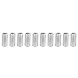 10Pcs Repair Nut Slotted Stainless Steel Thread Extension Reduce Sleeve Conversion Kit