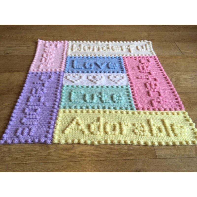 Crochet Pattern for Babies Blanket - Precious Motifs Baby Blanket