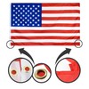 Pack of 2 flag, weatherproof flag with brass eyelets, flag