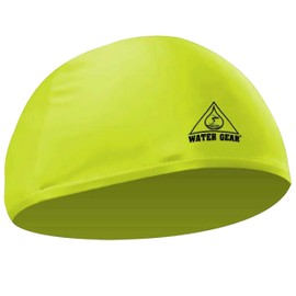 Water Gear Synthetic Fiber Swim Cap - Comfortable and Durable Swimming Cap - Keeps Short or Long Hair Dry