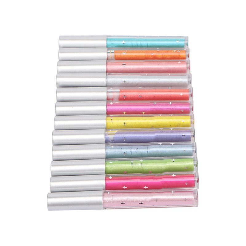 12Pcs Liquid Eyeshadow Set Long Lasting Quick Drying Waterproof Glitter
