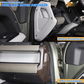 Car Central Control Both Sides Decorative Strips Sticker for Land Rover Defender 2020-2025 90 110 130 Interior Accessories (Oak Wood Grain)