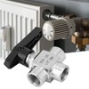 3-Way Ball Valve Stainless Steel 304 BSPP Internal Thread for