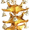 Chinese Feng Shui Lucky Brass Pagoda Wind Chime Great Help