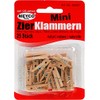 Meyco 25 mini decorative clips, natural, length: approx. 25 mm