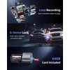 CIEVIE Dash Cam Front 4K-1.5" IPS Display+5GHz WiFi+64G Card, 360°