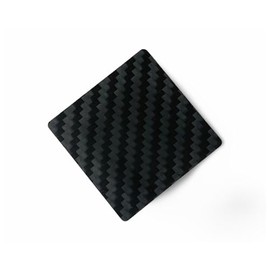 M&M Smartek Carbon Card in Mini Format (45 x 45 mm) Made of Real Carbon Fibre Stable and Elegant in Black, black, Elegant