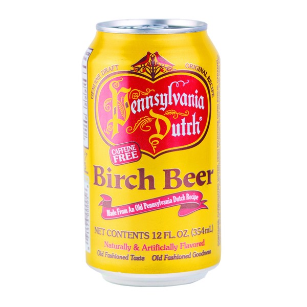 PA Dutch Birch Beer, Popular Amish Beverage, 12 Oz. Cans (One 6-Pack)
