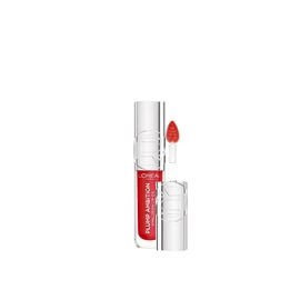 L'Oréal Paris Lip Plumping Gloss, Nourishing and Hydrating, Cooling Sensation, High Shine Formula, Plump Ambition, 380 Rouge in Love