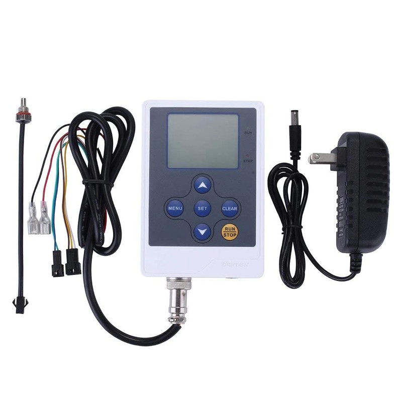 DIGITEN Water Flow Control LCD Display Controller+G3/4" Hall Sensor Flow