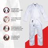 (3 (1.5m / 60kg), White) - Hawk Sports Karate Uniform