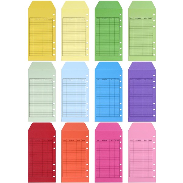 Cash Envelopes Budget Envelopes 12 Count Perforated Writing Stylish Saving