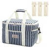 15.4L Insulated Lunch Bags, Large Capacity Picnic Bag, with 3