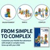 ROHSCE Glowing Magnetic Marble Run Set 142PCS, STEM Educational Magnet
