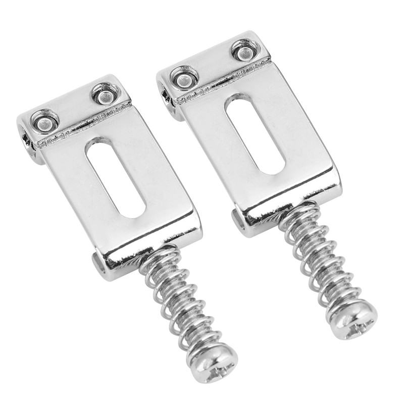 6pcs Chrome Plated Metal Bridge String Tremolo Saddle Part for