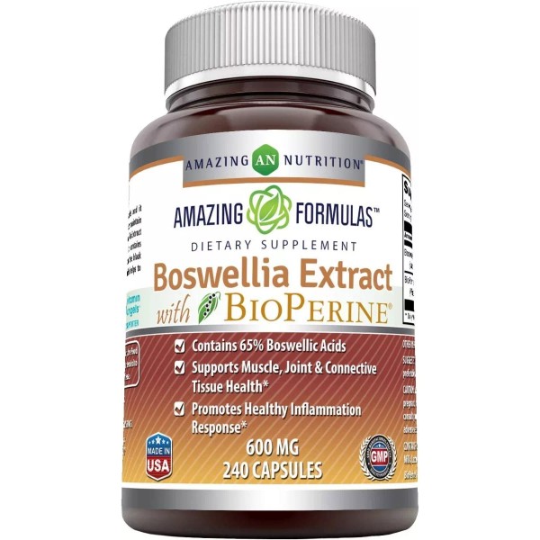 Amazing Nutrition Extracto De Boswellia 600mg (240 Cápsulas) Amazing Formulas