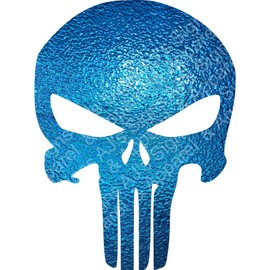 Skull Blue Glass Several Sizes to Choose from. Vinyl Sticker | Cars Trucks Vans Walls Laptop