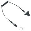 Coiled Lanyard,Hard Hat Lanyard with Clamp End,Hard Hat Tether,No Snag