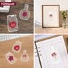 98 Pcs Dried Flower Bookmarks Set, Transparent Pressed Flowers DIY