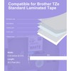 6 Pack Label Tape Compatible for Brother P-Touch TZ221 TZe221