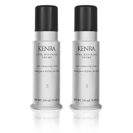 Kenra Curl Defining Crème 5 | Texture Enhancing Styler | Tames Frizz & Flyaways | Refines and Seperates Curls & Waves | Helps Resist Humidity | Medium To Coarse Hair | 3.4 fl. oz. (2-Pack)