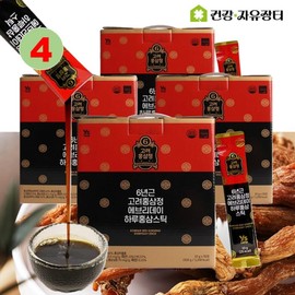 Goryeo Red Ginseng Extract 6-year-old Goryeo Red Ginseng Extract Everyday Red Ginseng Stick Holiday Parents Gift Set, 4 Boxes, 50 Servings / 고려 홍삼 진액 액기스 6년근 고려 홍삼정 에브리데이 하루 홍삼 스틱 명절 부모님 선물세트, 4박스, 50회분