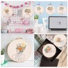 4pcs Embroidery Kit for Beginners, Women and Flower Pattern Embroidery