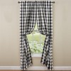 Park Designs Black Cream Buffalo Check Lined Curtains 84 Inch