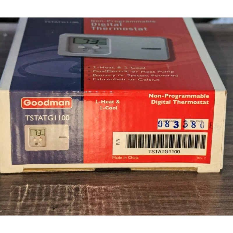 Goodman Digital Thermostat TSTATG1100 NON-PROGRAMMAB