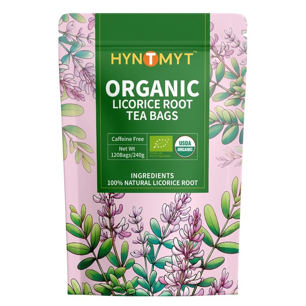 HYNTMYT Organic Licorice Root Tea Bags, USDA Organic Licorice Tea,