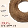 Hairro Brown Hair Bun Extensions 100% Real Remy Human Hair