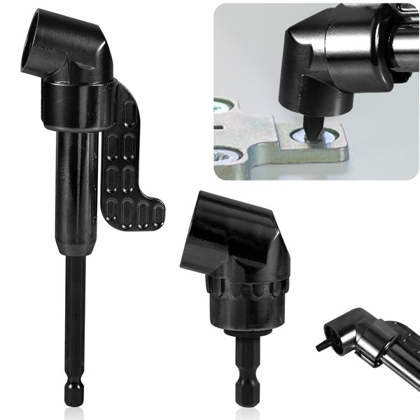 2pcs 105 Degree Right Angle Drill Adapter, 1/4 Inch Hex